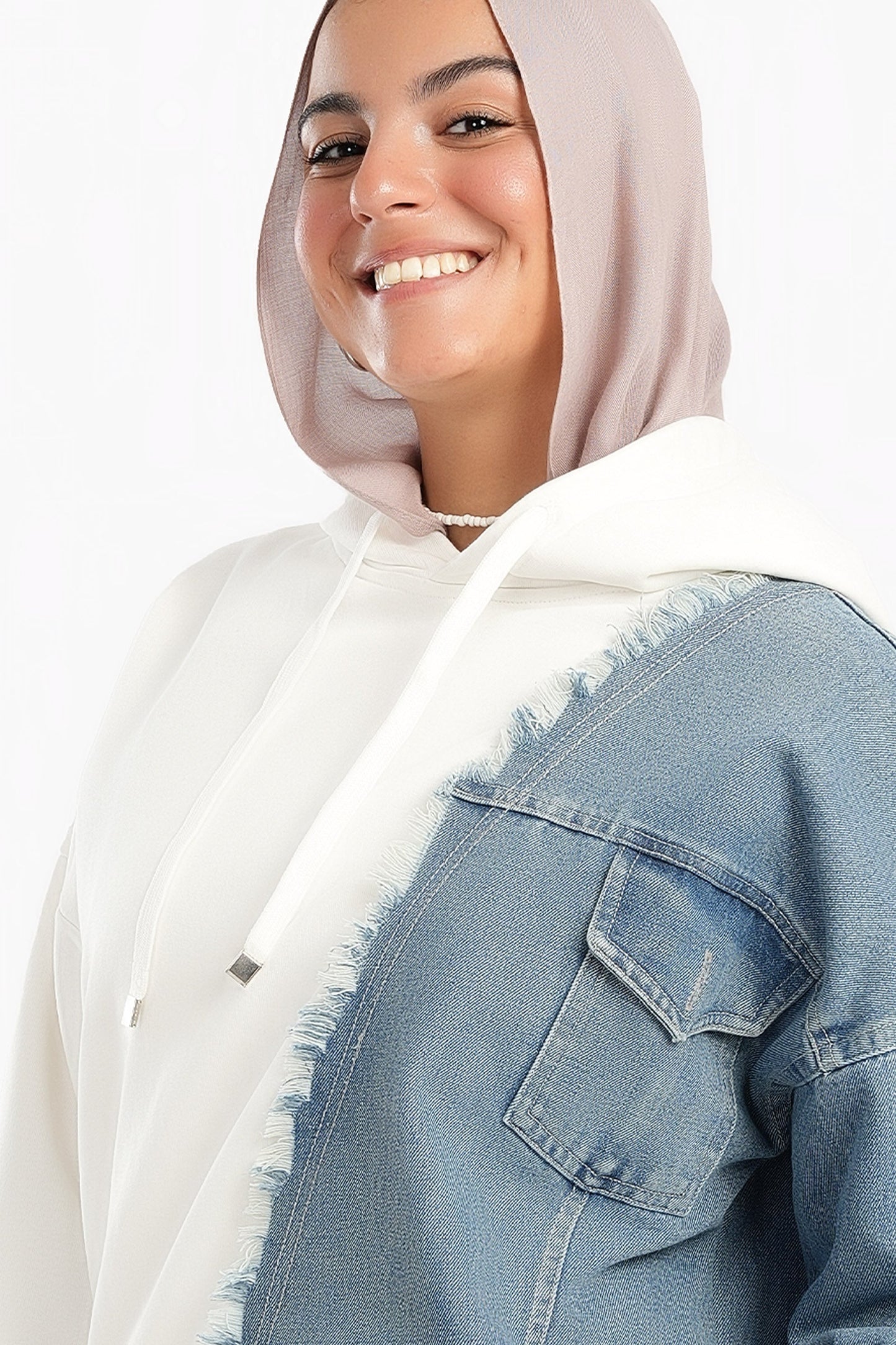 Melton & Denim Lounge Hoodie