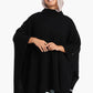 Poncho with Shoulder Metal Buttons