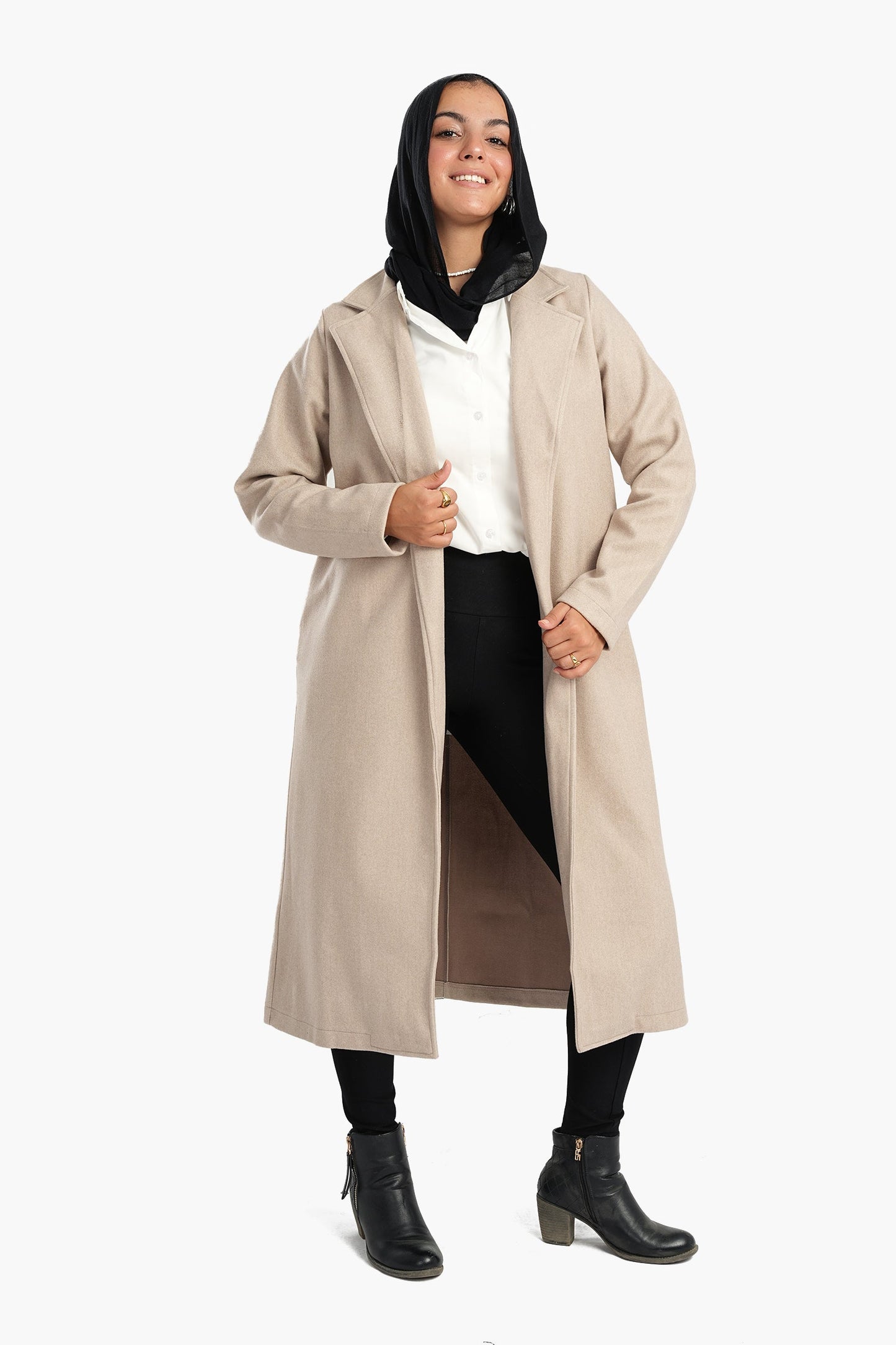 Cafe Notched Collar Coat