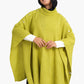 Poncho with Shoulder Metal Buttons