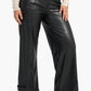 Wide Leg Leather Pants