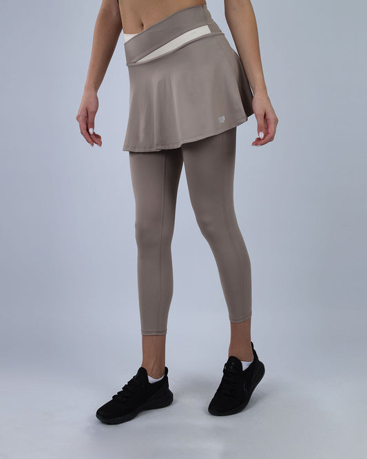 Coffee Flexi Flair Skirted Leggings