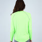 Lime Green Slim Long Sleeve Sports Top