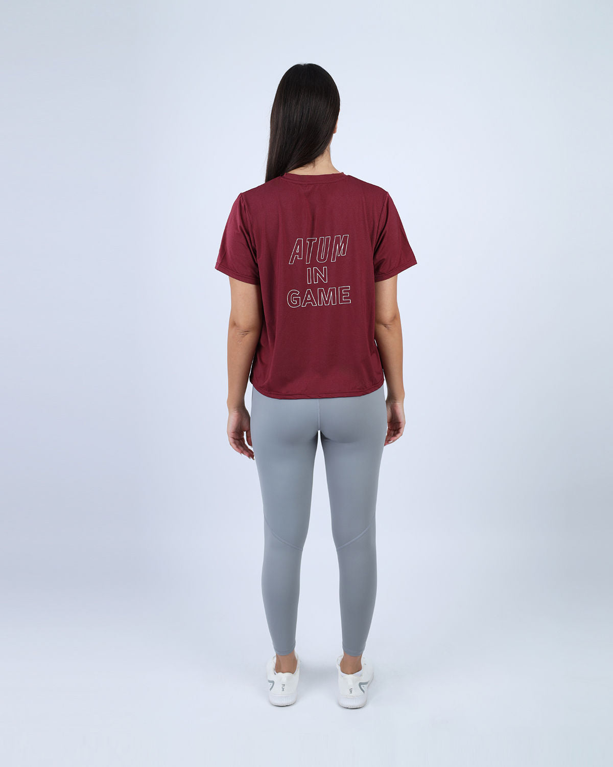 Burgundy Hyper Short Sleeves Training Top