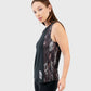 ATUM| Marble Printed Women's Top - Black