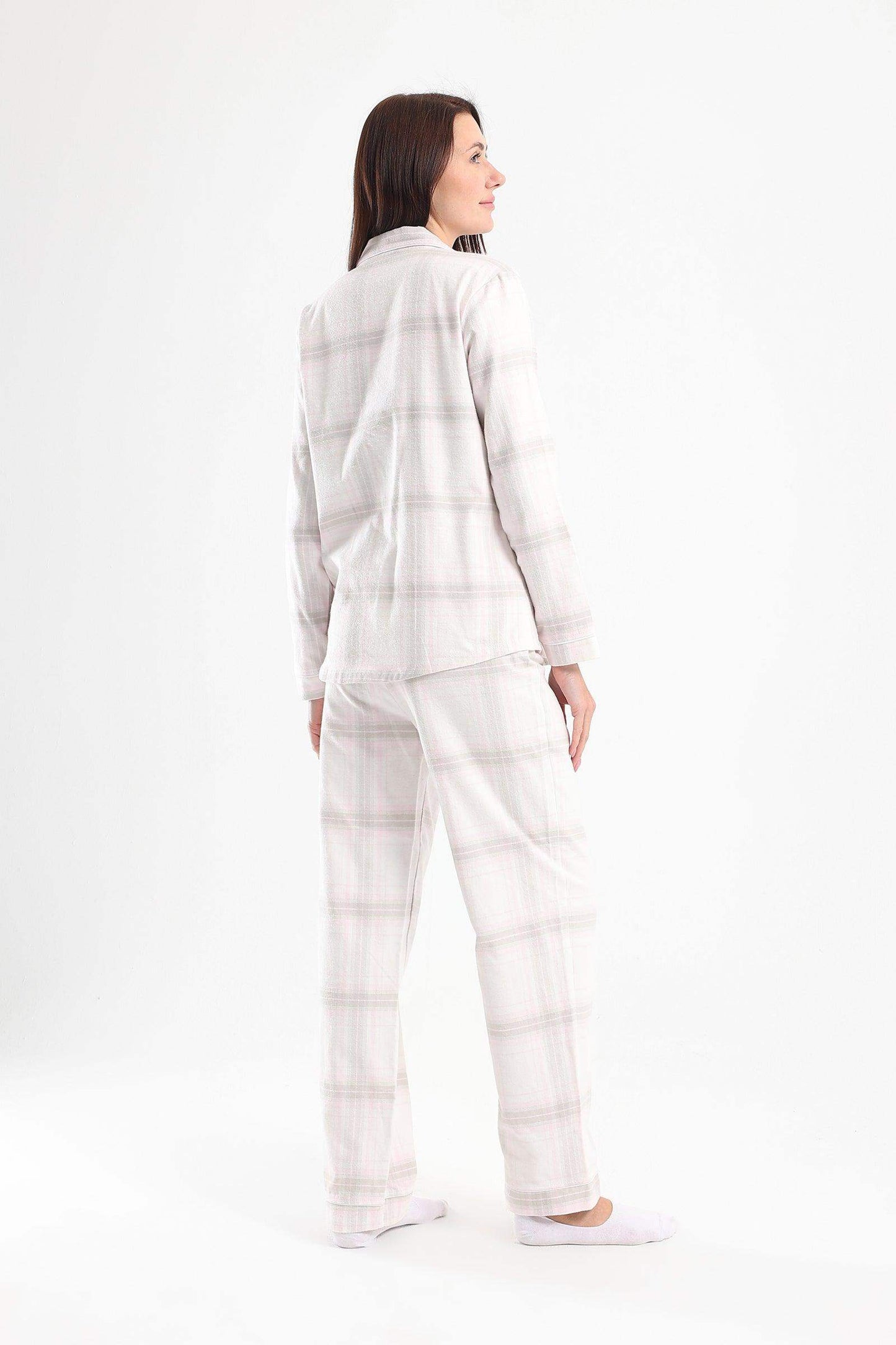 Carina Checkered Long Sleeves Pyjama Set