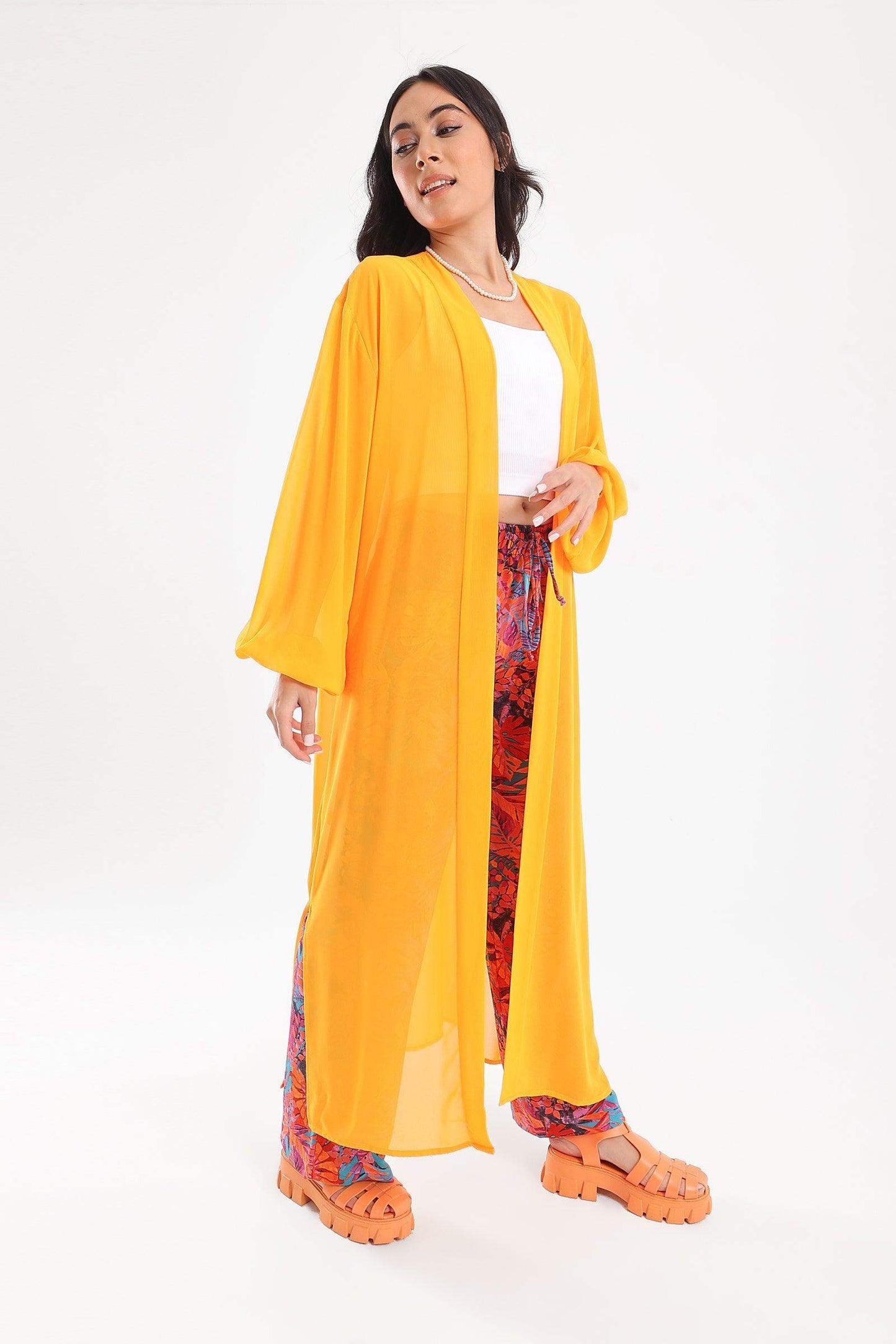 Chiffon Kimono with Side Slits - Carina - ??√É¬¢√¢‚Äö¬¨√¢‚Äû¬¢????????√É∆í√Ç¬±??√É¬Ø√Ç¬ø√Ç¬Ω√É∆í√Ç¬ø??√É‚Ä†√¢‚Ç¨‚Ñ¢?√É∆í√Ç¬ø????