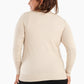 Basic Pullover with Ribbed Cuffs