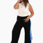 Black Lounge Pants with 2 Side Tapes