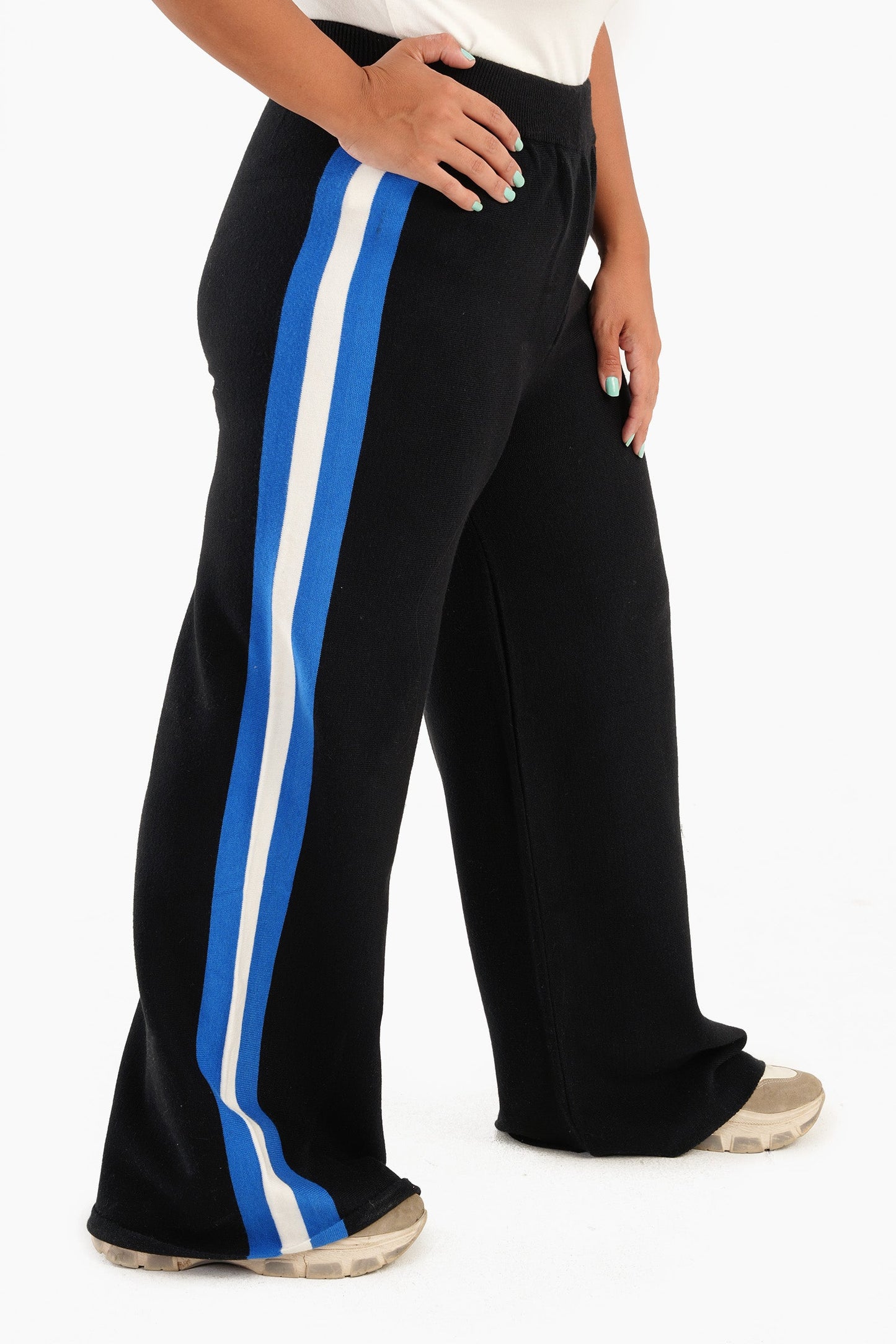 Black Lounge Pants with 2 Side Tapes