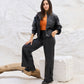 Wide Leg Leather Pants