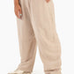 Linen Carrot Leg Pants