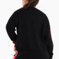 Black Round Neck Wool Pullover