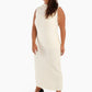 Wool Sleeveless Slim Fit Dress