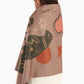 Olive Double-Faced Printed Wool Scarf