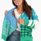 Colorful Dropped Shoulder Cardigan