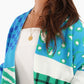 Colorful Dropped Shoulder Cardigan