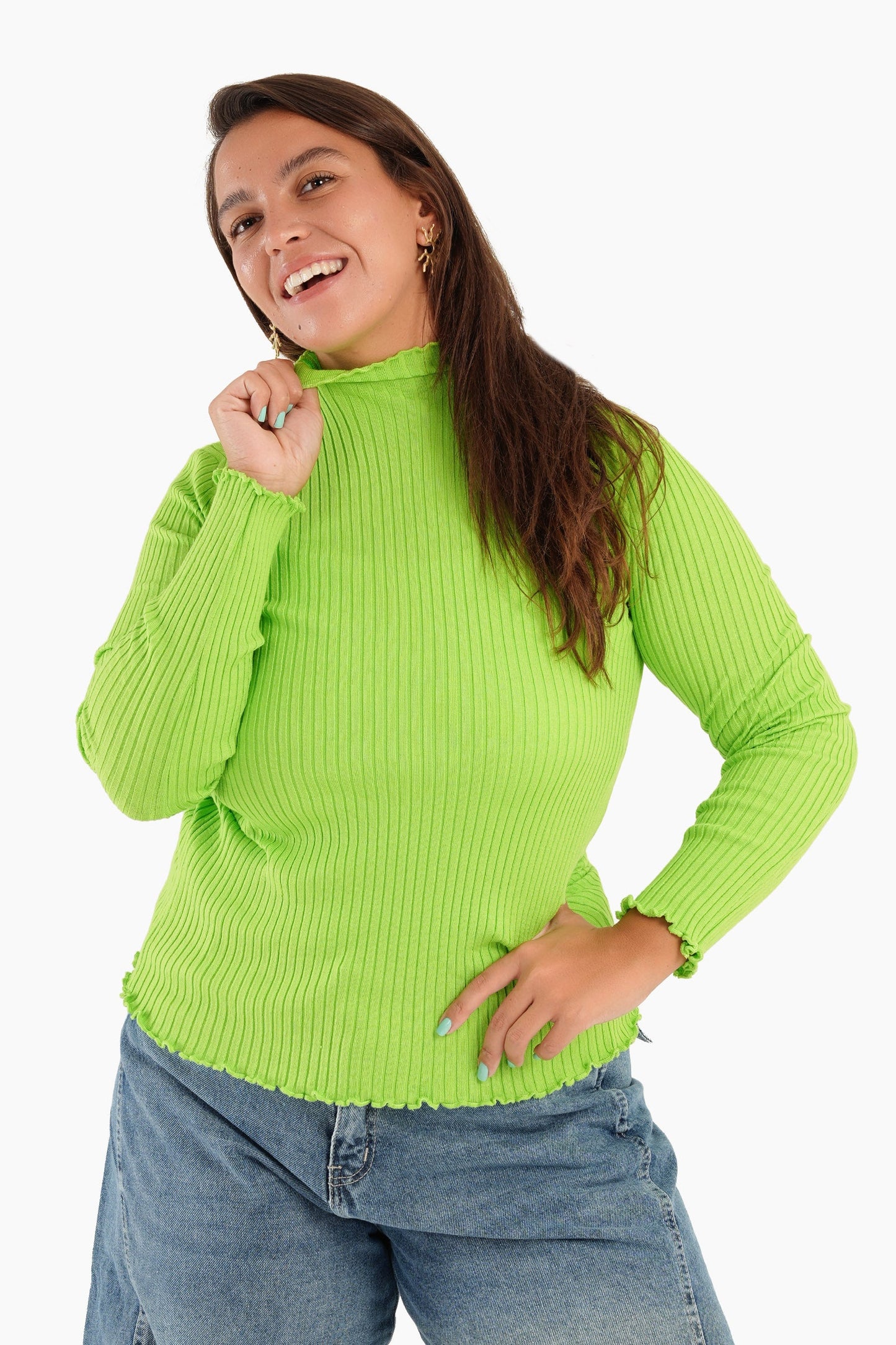 Basic High Collar Pullover