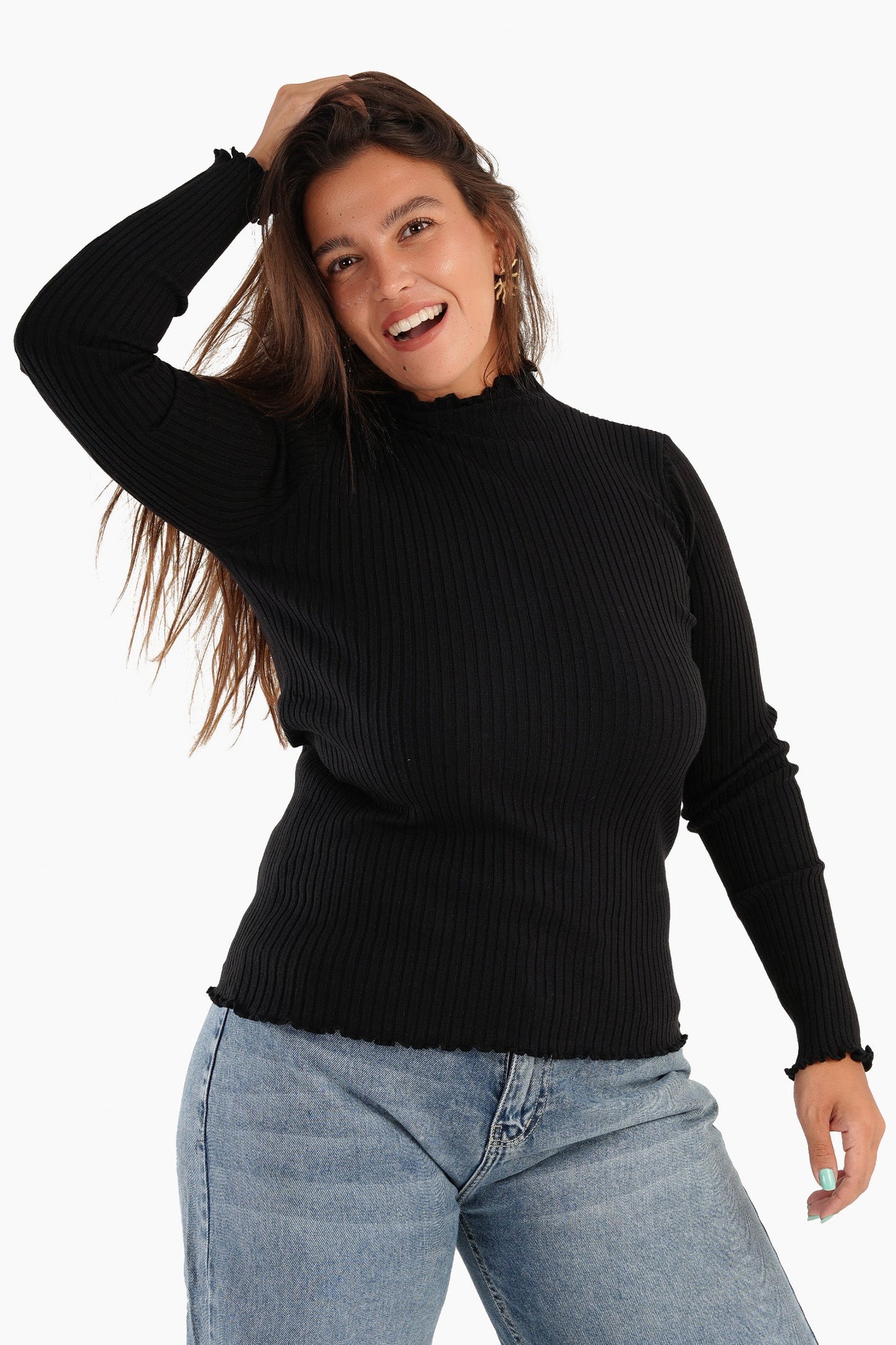 Basic High Collar Pullover