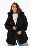 Wool Blend Hooded Coat