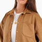 Camel Snap Closure Lounge Shirt