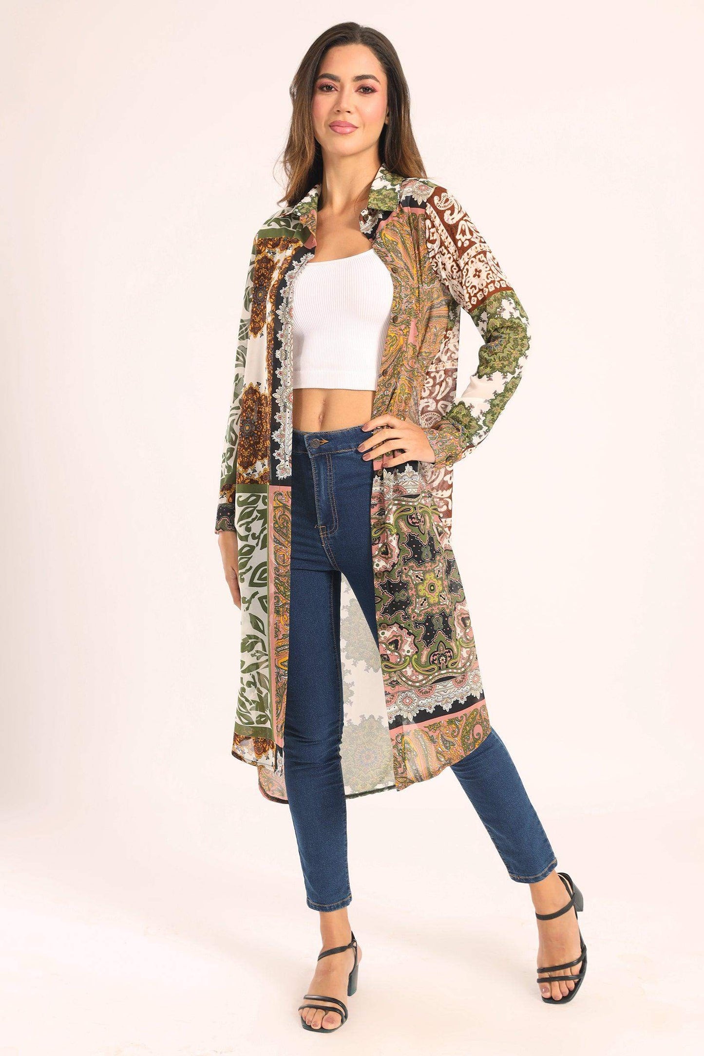 Colored Chiffon Long Shirt - Carina - ??√É¬¢√¢‚Äö¬¨√¢‚Äû¬¢????????√É∆í√Ç¬±??√É¬Ø√Ç¬ø√Ç¬Ω√É∆í√Ç¬ø??√É‚Ä†√¢‚Ç¨‚Ñ¢?√É∆í√Ç¬ø????