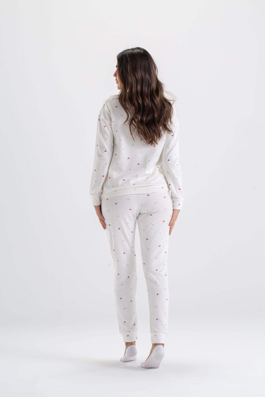 Carina Colored Hearts Pyjama Set