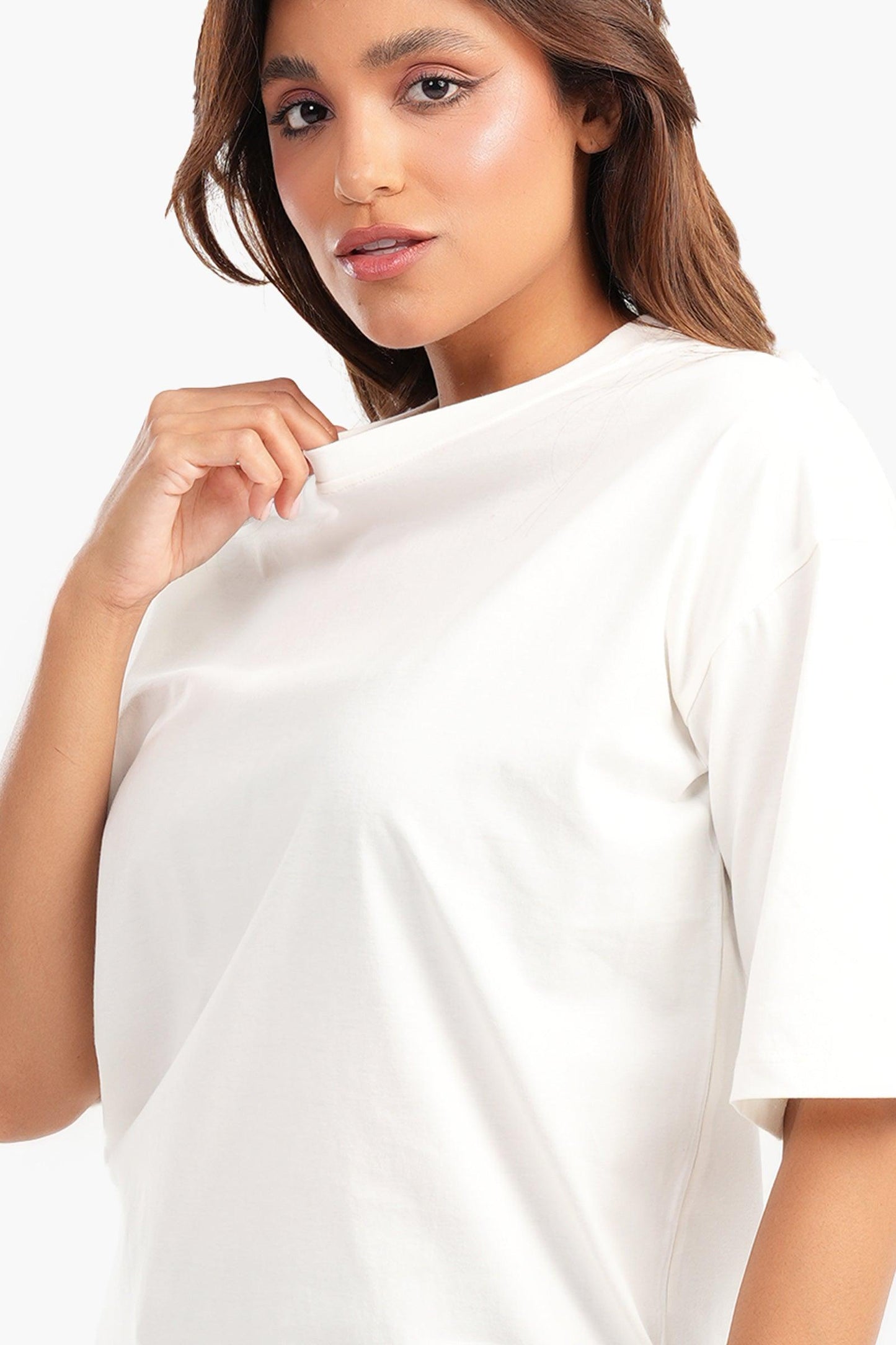 Cotton Relaxed Fit Basic T-Shirt