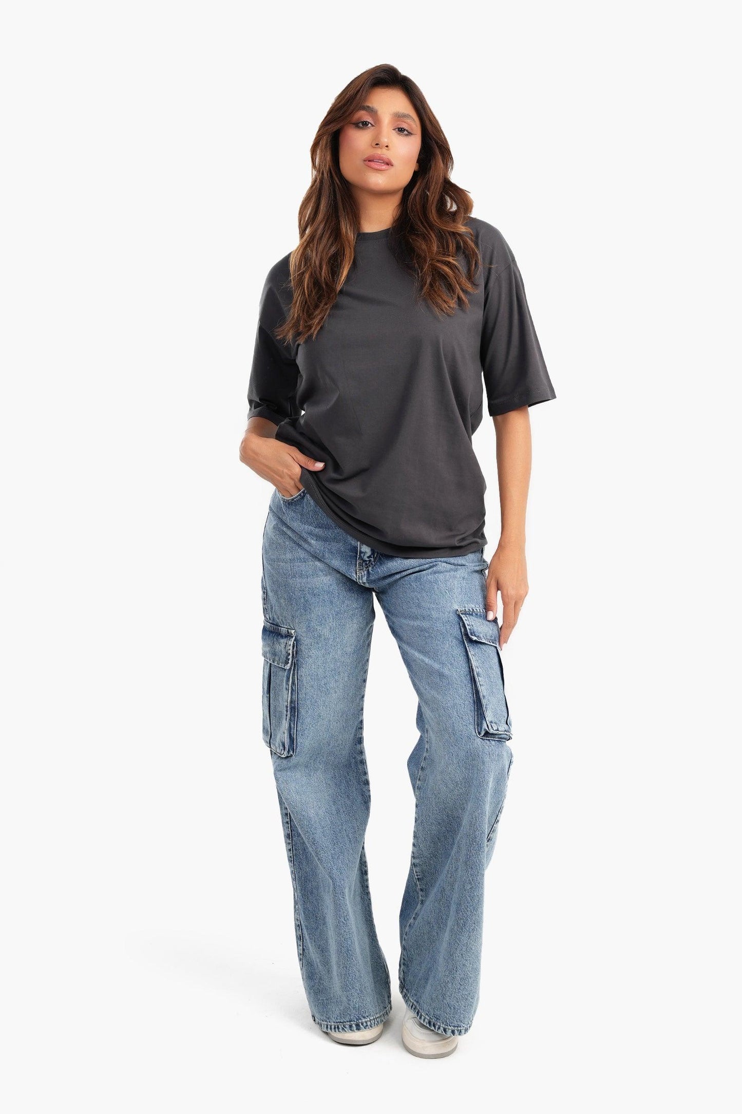 Cotton Relaxed Fit Basic T-Shirt