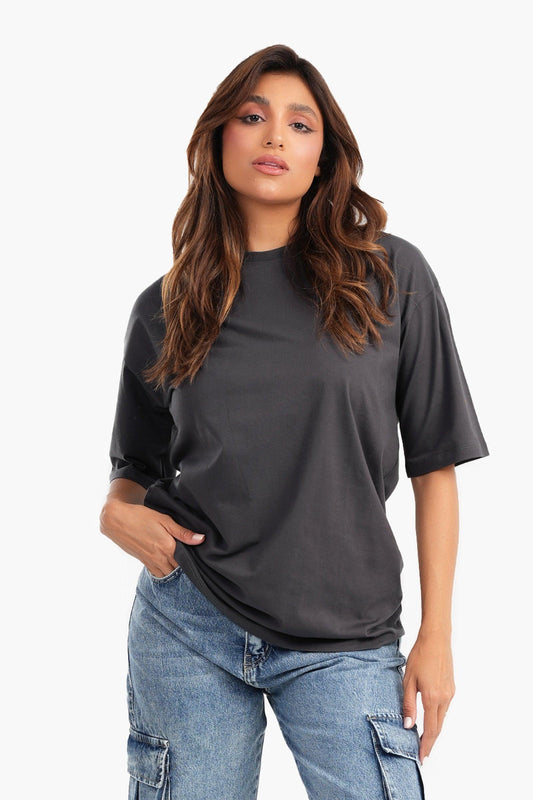 Cotton Relaxed Fit Basic T-Shirt