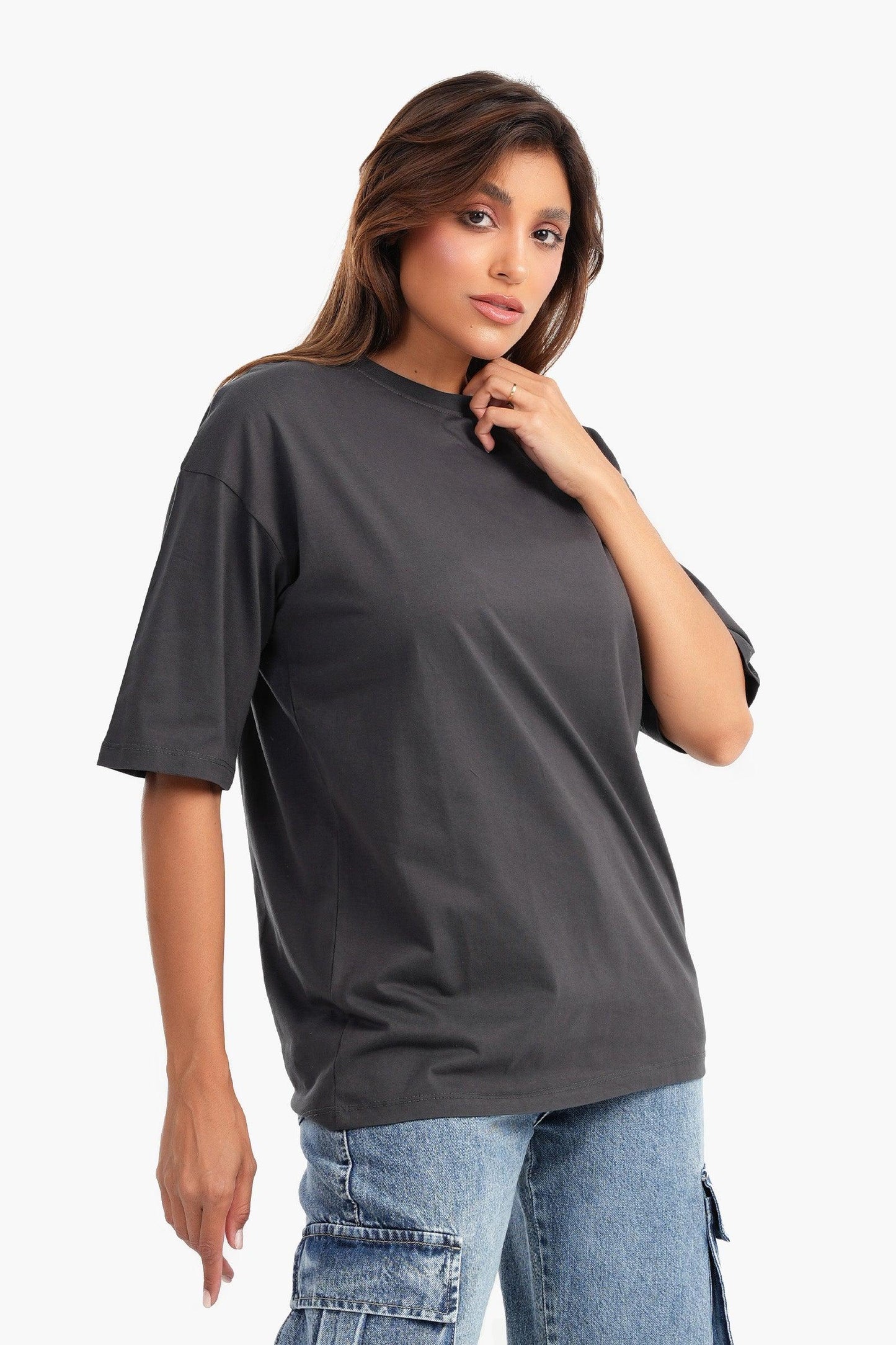 Cotton Relaxed Fit Basic T-Shirt