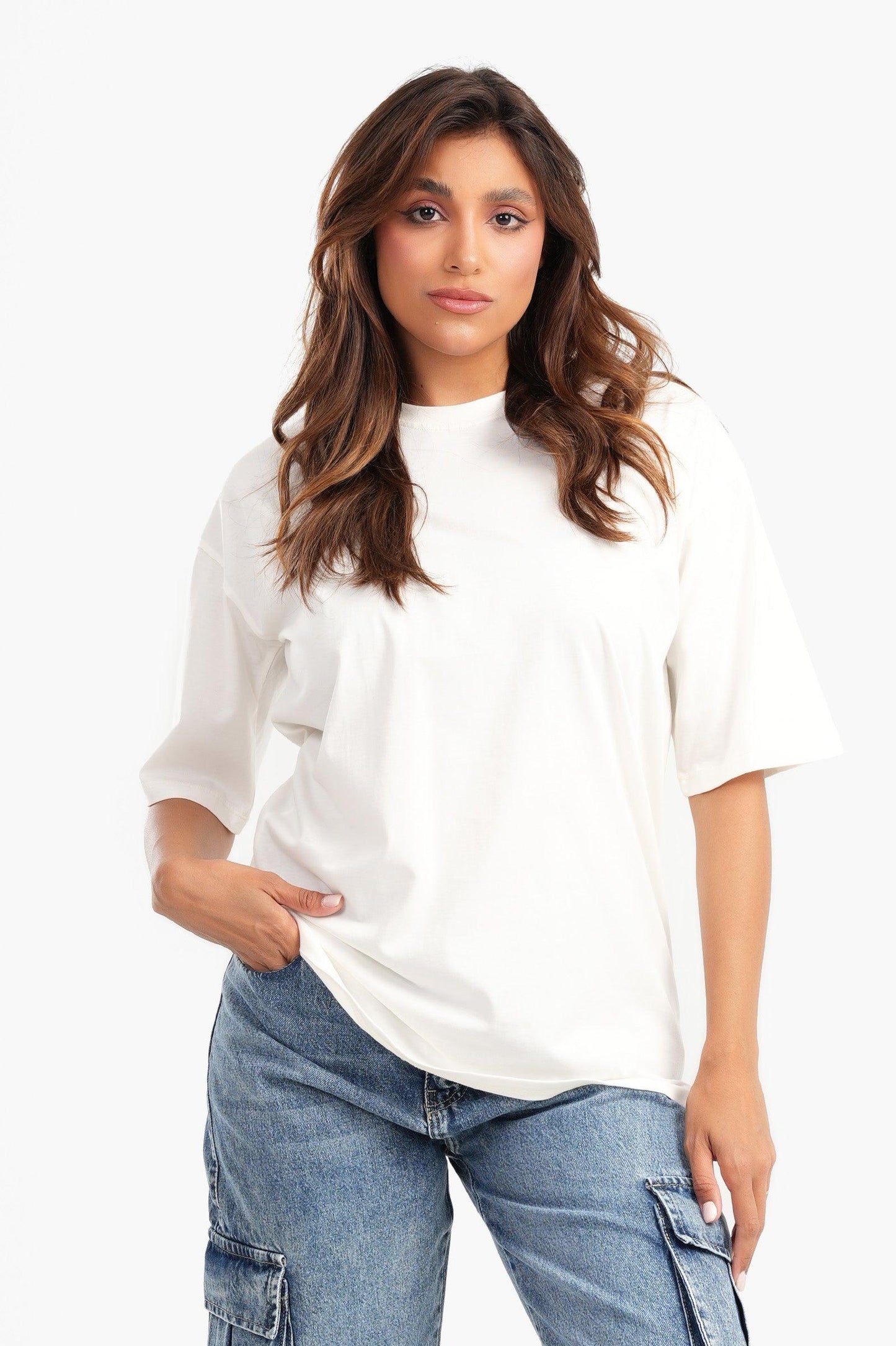 Cotton Relaxed Fit Basic T-Shirt