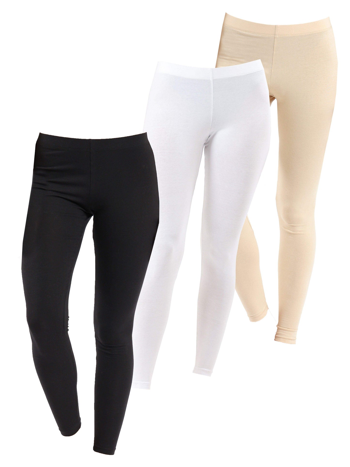 Carina Pack of 3 Cotton Leggings