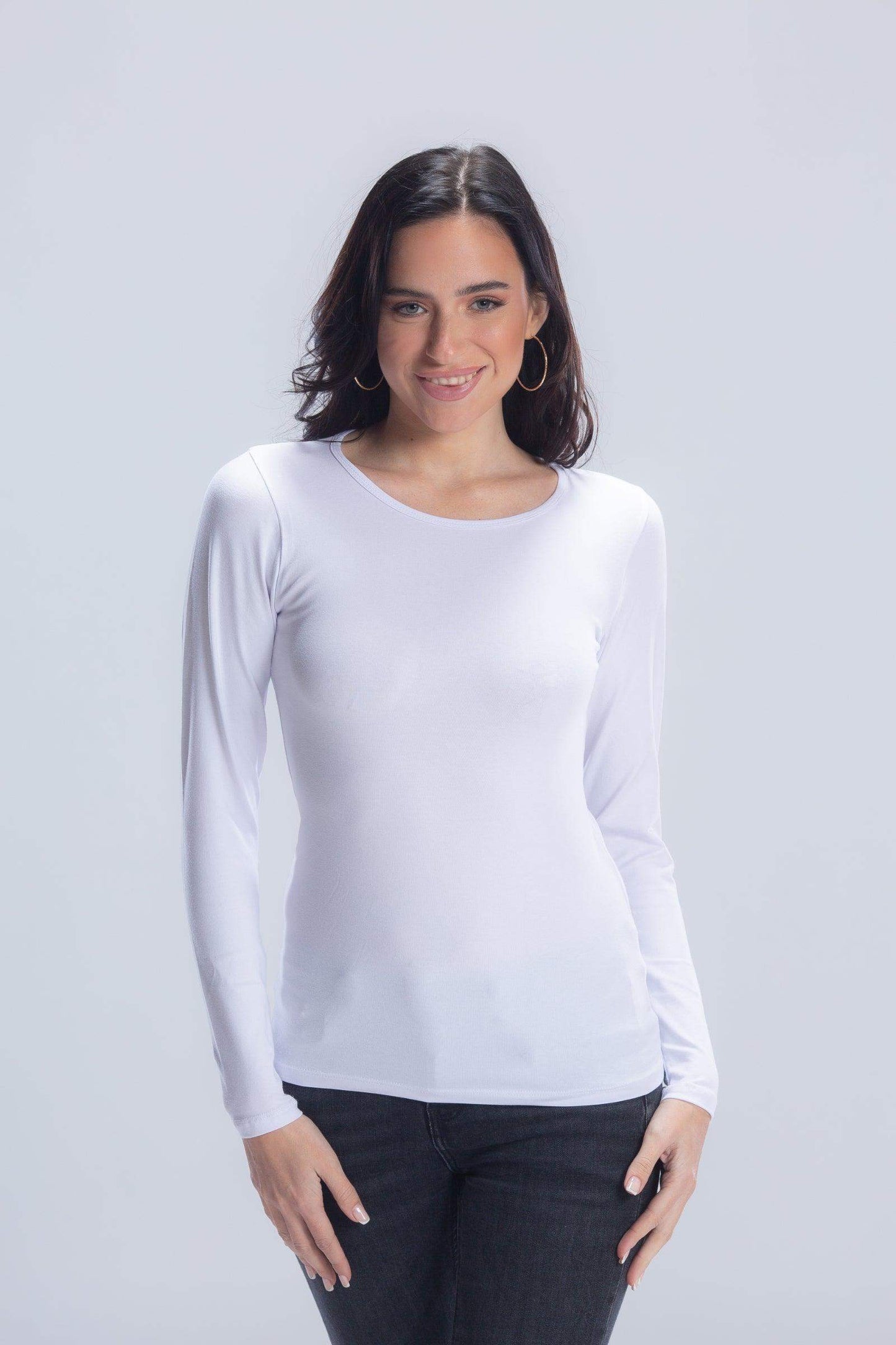 Carina Cotton Round Neck Top