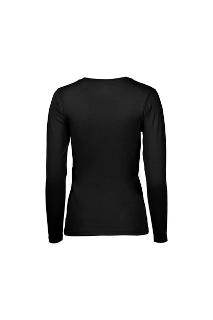 بلوزة قطنية برقبة دائرية