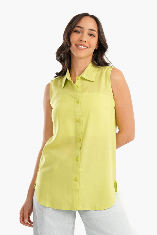 Carina Cotton Sleeveless Shirt