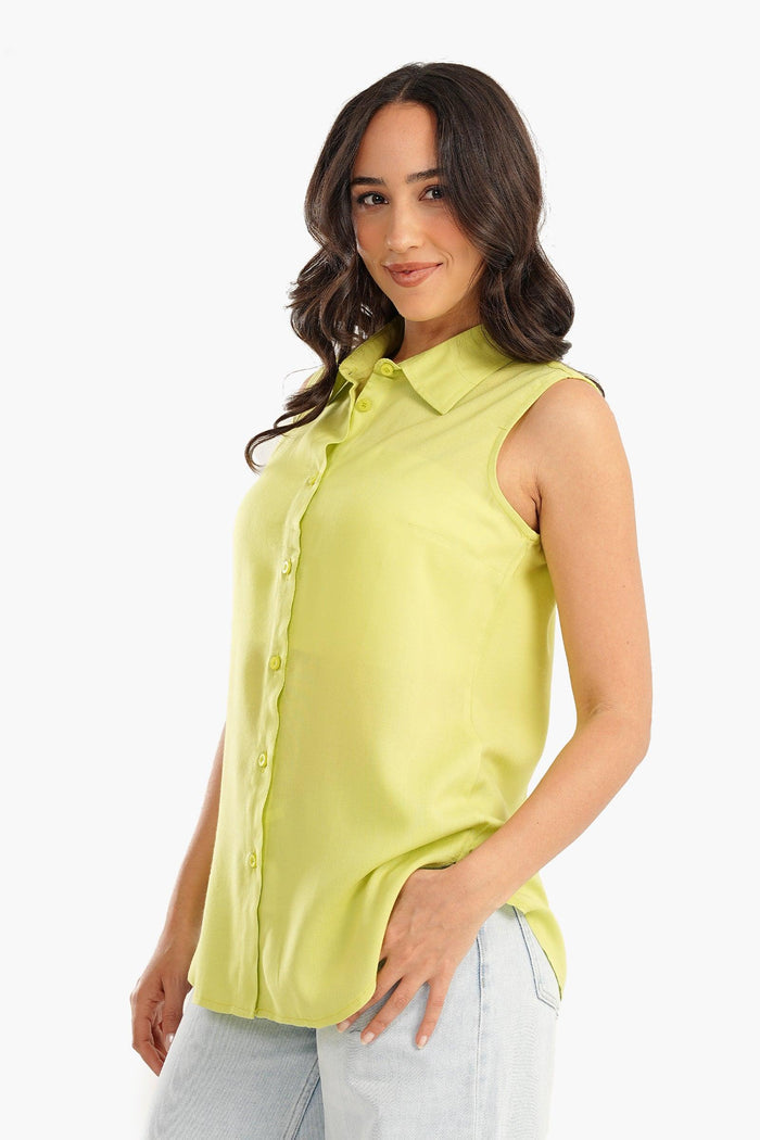 Carina Cotton Sleeveless Shirt