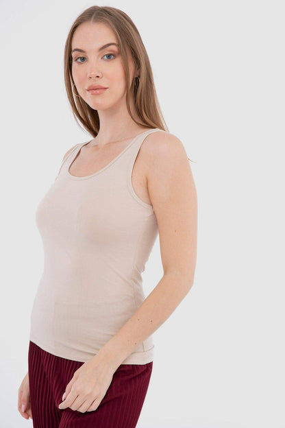 تانك توب قطني بدون أكمام