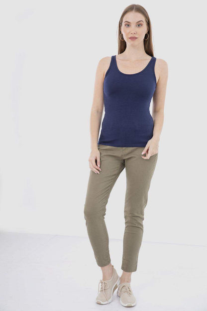 تانك توب قطني بدون أكمام