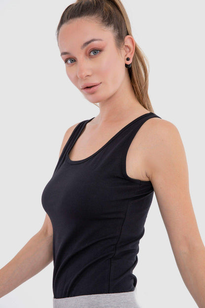 تانك توب قطني بدون أكمام