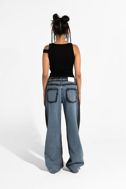 بنطال جينز كحلي كرايون