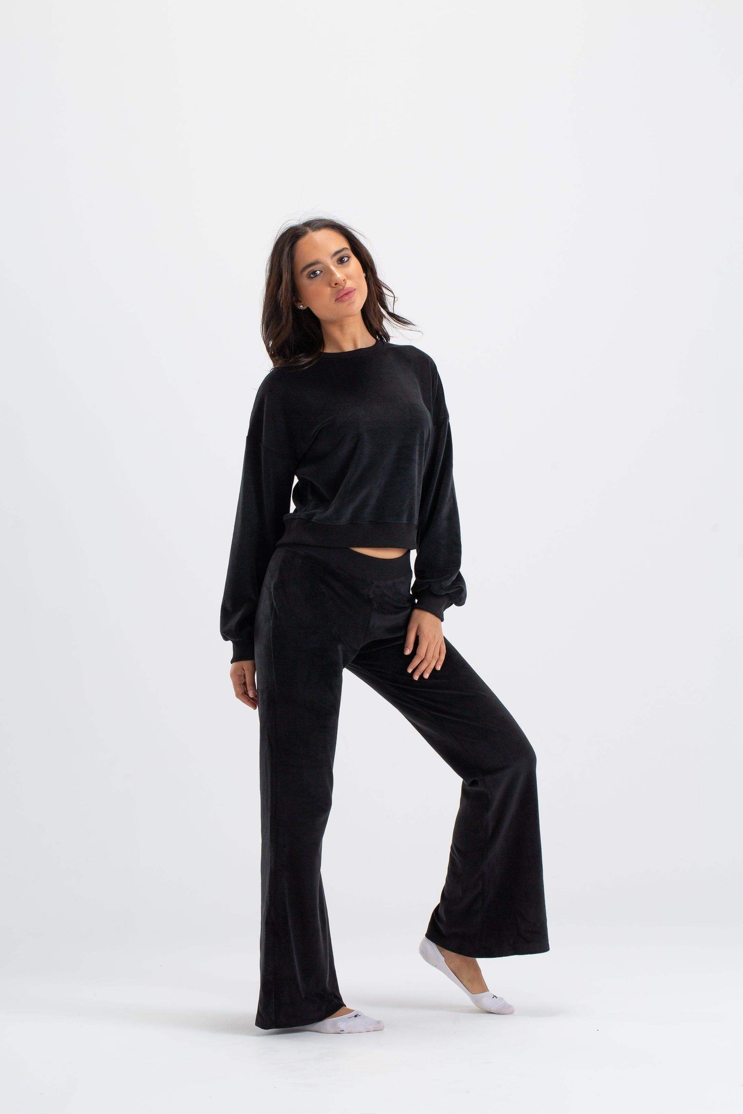 Carina Cropped Top Pyjama Set