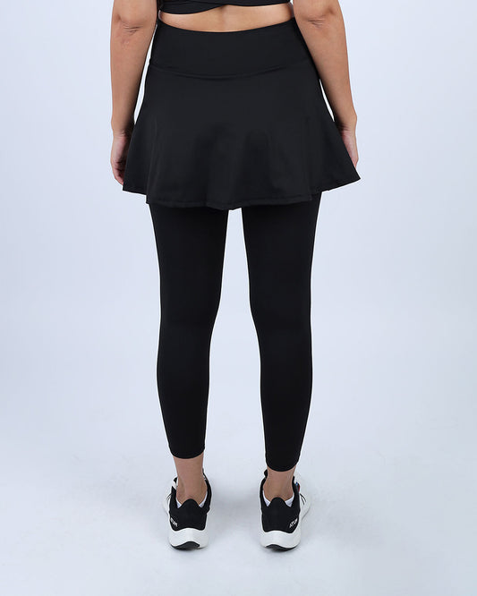 Black Flexi Flair Skirted Leggings