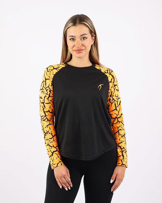 Crew Neck Long Sleeve Sports Top