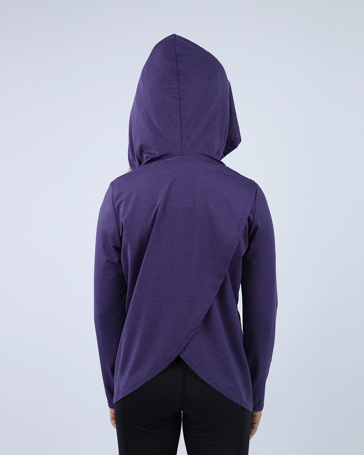 Purple Vivid Long-Sleeve Hoodie for Girls