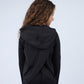 Black Vivid Long-Sleeve Hoodie for Girls