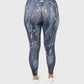 ATUM| Marble Printed Women's Leggings - Navy