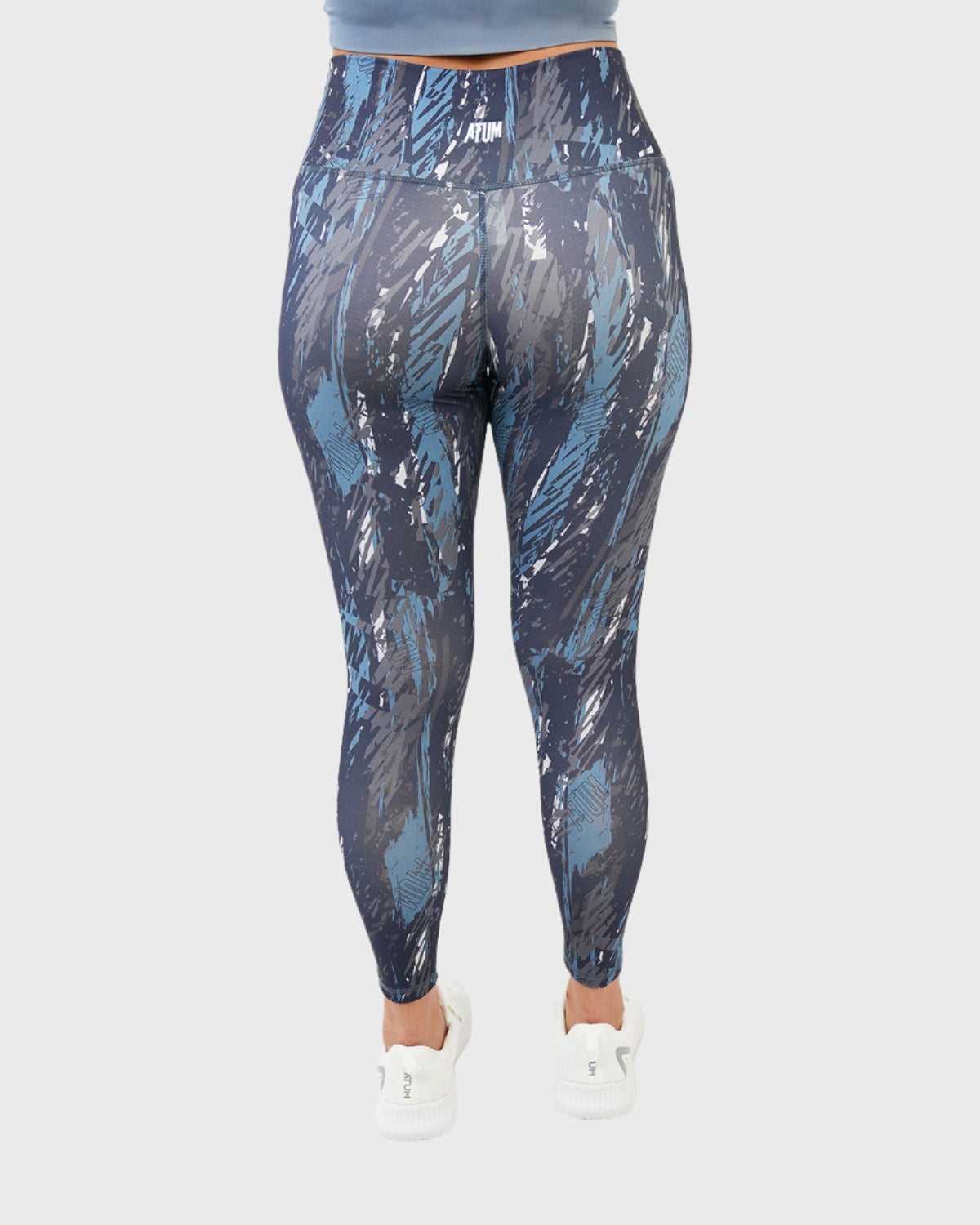 ATUM| Marble Printed Women's Leggings - Navy