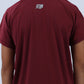 Burgundy Power-On Sports T-Shirt for Teen Boys