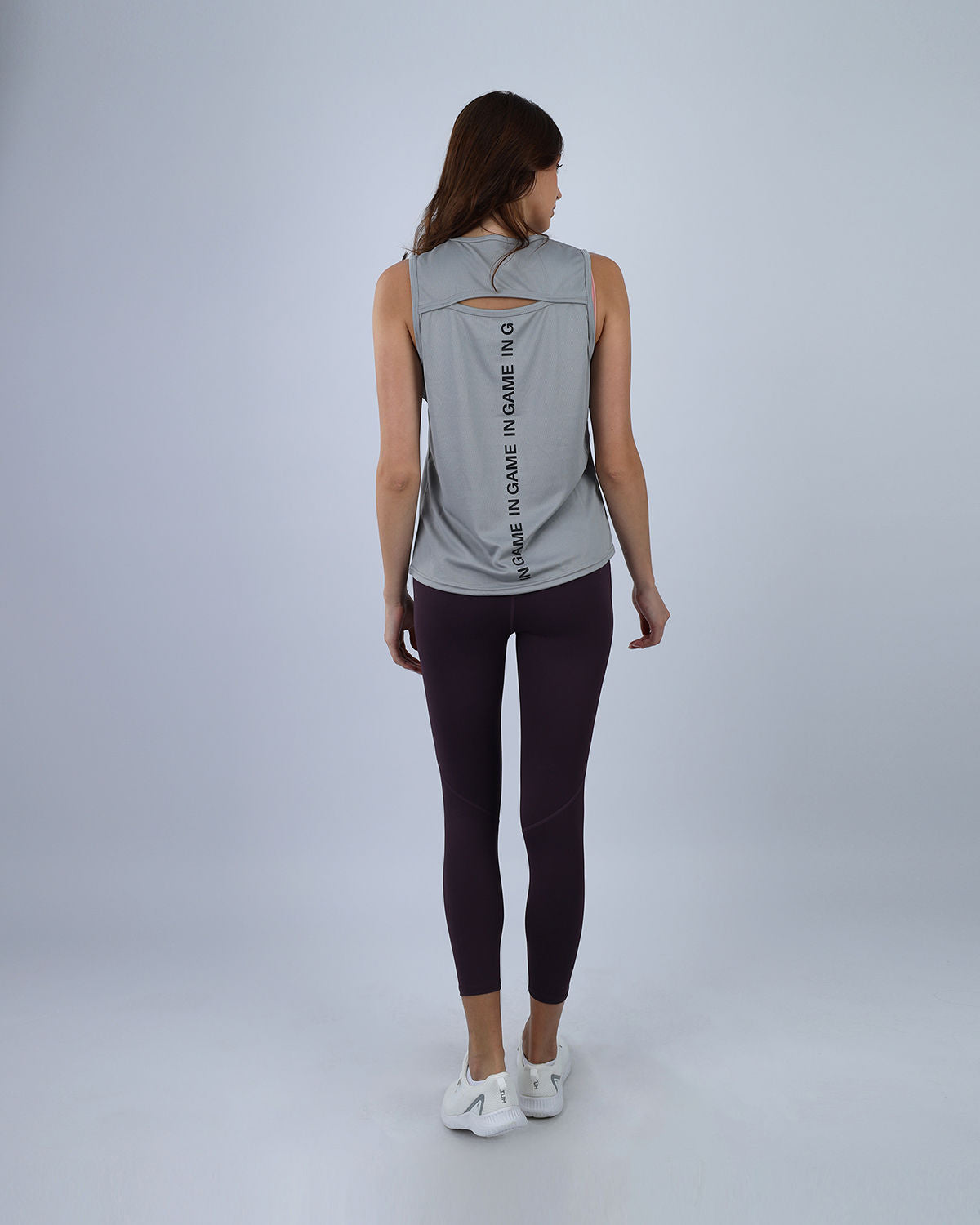 Grey Modal Yoga Tank Top